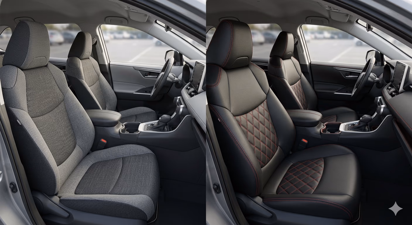 Fabric & leather-look ranges